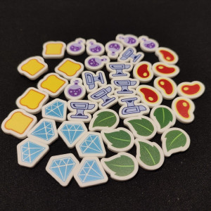 Set 42 tokens acrílicos multicolor compatible “Flamecraft”